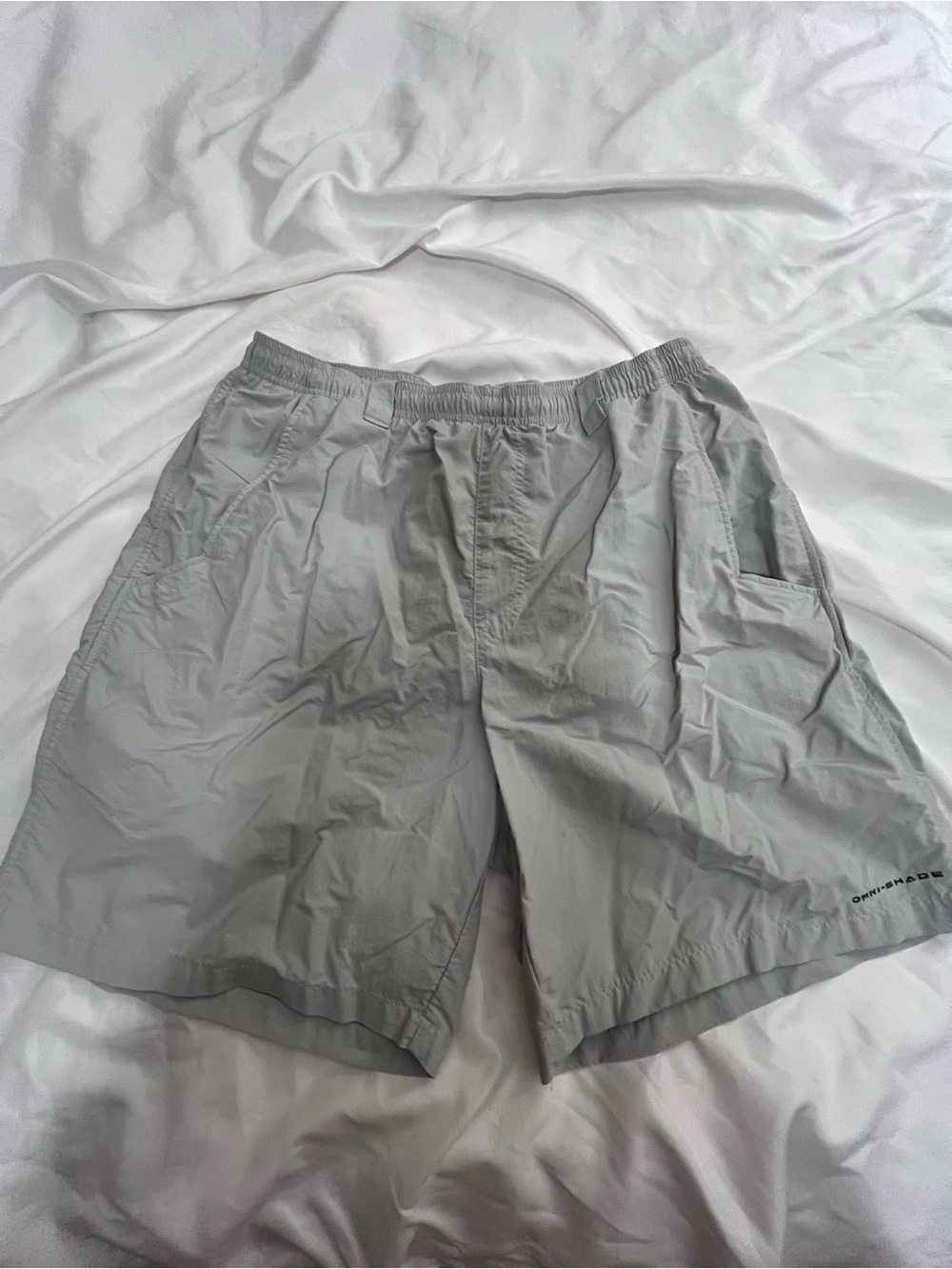 Columbia Light Gray Athletic Shorts